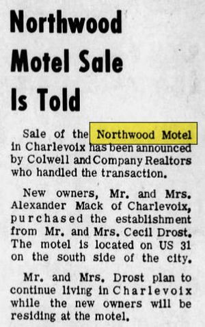 Northwood Motel - Apr 1968 Motel Sold